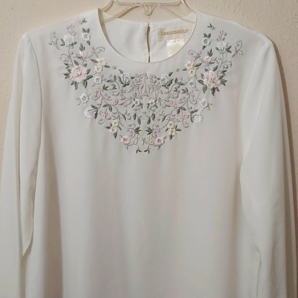 Christie & Jill Women's Long Sleeve Blouse